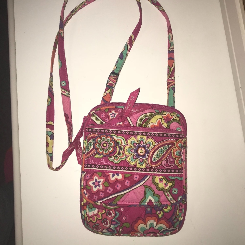 Vera Bradley Crossbody Bag - Pink Swirls